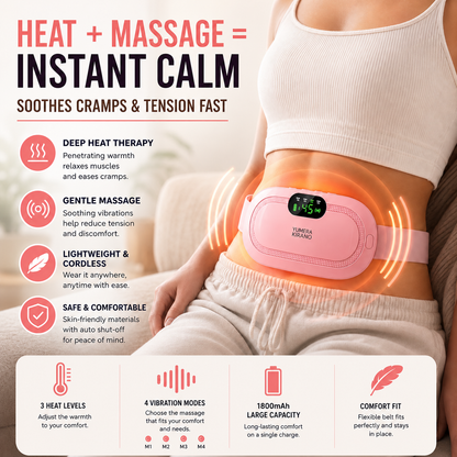 Luxavix Relief Belt — Wearable Heating Pad for Period Cramps