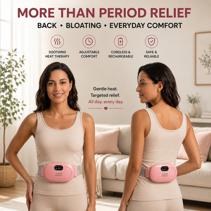 Luxavix Relief Belt — Wearable Heating Pad for Period Cramps