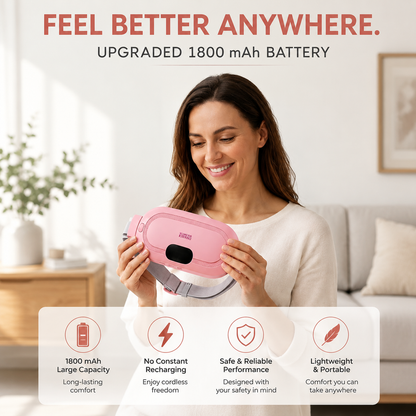 Luxavix Relief Belt — Wearable Heating Pad for Period Cramps